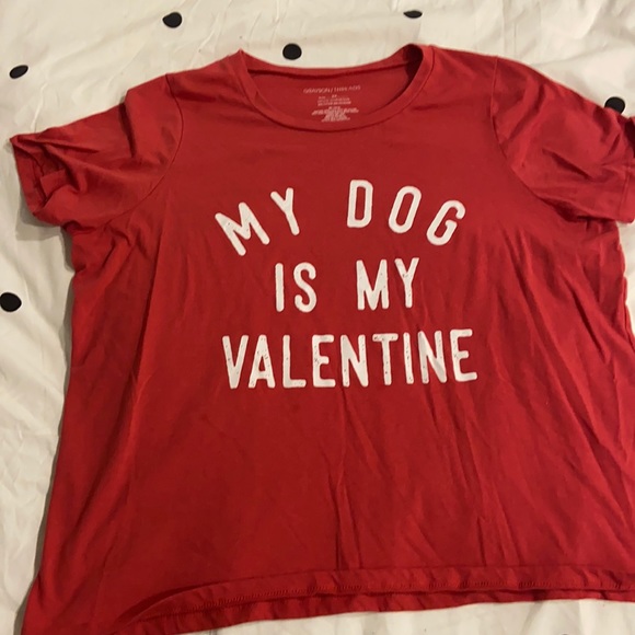 My dog is my Valentine plus size tee - Picture 2 of 3